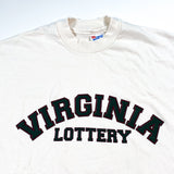Vintage 90's Virginia Lottery Powerball Pick 4 Mega Millions Lotto T-Shirt