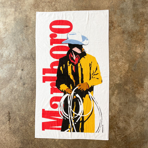 Vintage 1994 Marlboro Man Cowboy Beach Towel