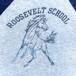 Vintage 70's Roosevelt School Ragland Baseball Triblend Velva Sheen T-Shirt