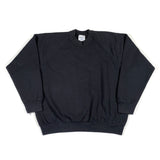 Vintage 80's Blank Fruit of the Loom Black Crewneck Sweatshirt
