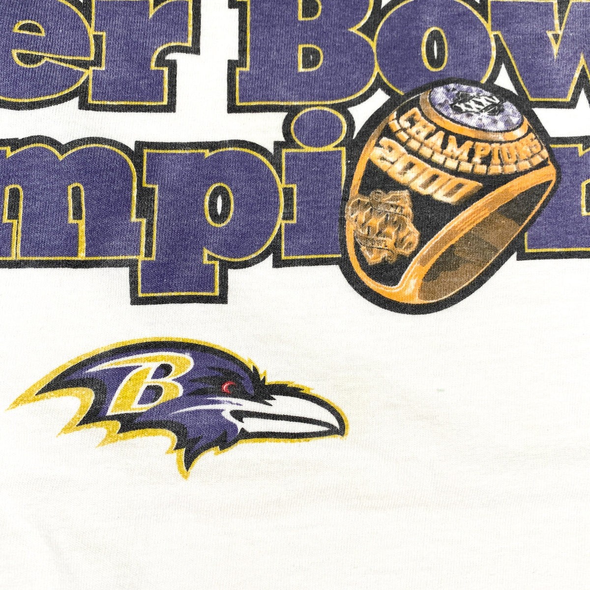Vintage 2001 Super Bowl XXXV Baltimore Ravens Puma T-Shirt ...