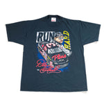 Vintage 90's Dale Earnhardt Run Hard Stop Fast Nascar T-Shirt