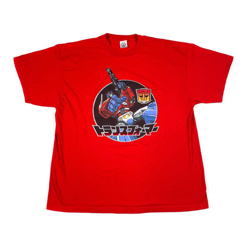 Vintage 2002 Transformers Hasbro Optimus Prime Robot T-Shirt
