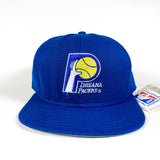 Vintage 90's Indiana Pacers Made in USA AJD Deadstock Snapback Hat