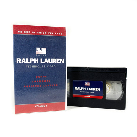 Vintage 90's Polo Ralph Lauren Painting Techniques VHS Tape