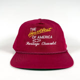 Vintage 90's Chevy Heartbeat of America Chevrolet Trucker Hat 2