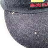 Vintage 90's MTV Logo Made in USA Wool Snapback Hat