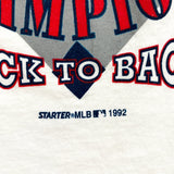 Vintage 1992 Atlanta Braves Back to Back Champs Worled Series MLB T-Shirt