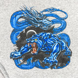 Vintage 2001 Top Heavy Panther Rave Vaporwave Dragon T-Shirt