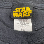 Vintage Y2K Star Wars Movie Logo Black Size XXL T-Shirt