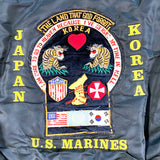Vintage 1983 Marine Tour USMC Korea Alpha MA-1 Military Oversized Jacket - CobbleStore Vintage
