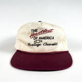 Vintage 90's Chevy Heartbeat of America Chevrolet Trucker Hat 1