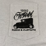 Vintage 1990 Hot Rod Car Show Rods and Customs T-Shirt