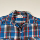 Vintage 80's King Kole Thick Flannel Blue Plaid Shirt - CobbleStore Vintage